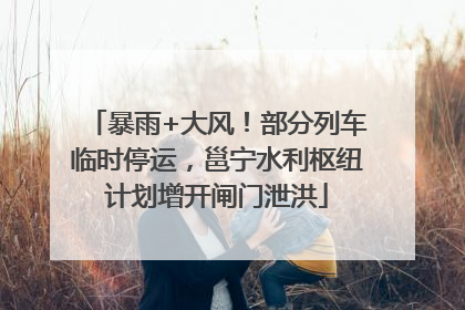 暴雨+大风！部分列车临时停运，邕宁水利枢纽计划增开闸门泄洪