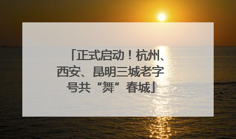 正式启动！杭州、西安、昆明三城老字号共“舞”春城