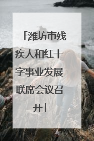 潍坊市残疾人和红十字事业发展联席会议召开