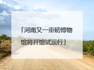 河南又一重磅博物馆将开馆试运行
