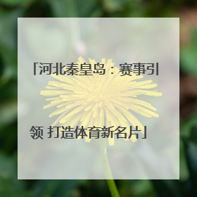 河北秦皇岛：赛事引领 打造体育新名片