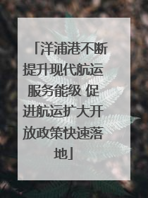 洋浦港不断提升现代航运服务能级 促进航运扩大开放政策快速落地