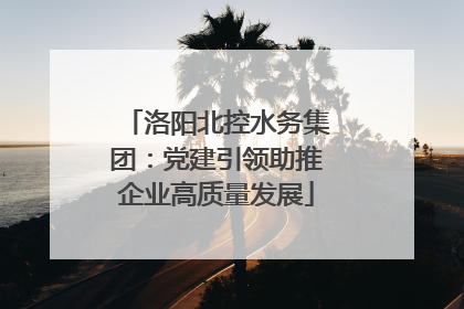 洛阳北控水务集团：党建引领助推企业高质量发展