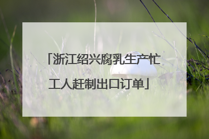 浙江绍兴腐乳生产忙 工人赶制出口订单