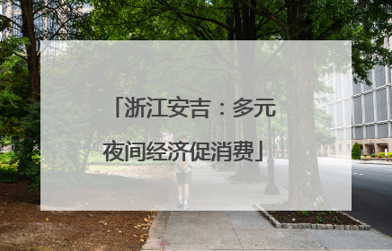 浙江安吉：多元夜间经济促消费