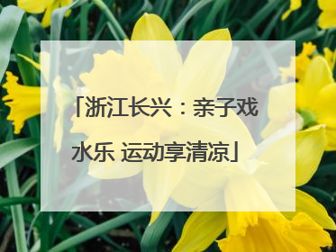 浙江长兴：亲子戏水乐 运动享清凉