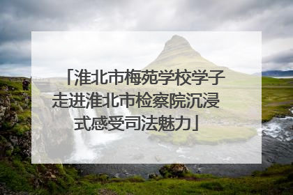 淮北市梅苑学校学子走进淮北市检察院沉浸式感受司法魅力