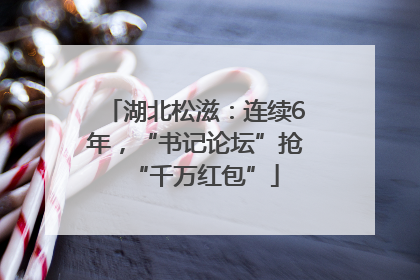 湖北松滋：连续6年，“书记论坛”抢“千万红包”