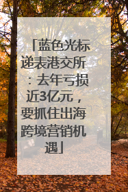 蓝色光标递表港交所：去年亏损近3亿元，要抓住出海跨境营销机遇