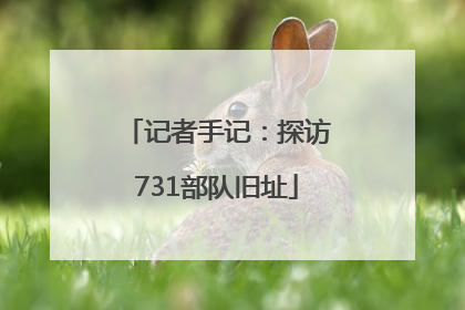 记者手记：探访731部队旧址