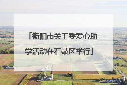 衡阳市关工委爱心助学活动在石鼓区举行