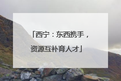 西宁：东西携手，资源互补育人才