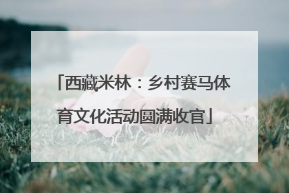 西藏米林：乡村赛马体育文化活动圆满收官