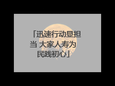 迅速行动显担当 大家人寿为民践初心