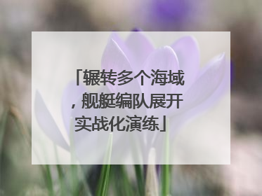 辗转多个海域，舰艇编队展开实战化演练