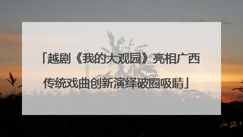 越剧《我的大观园》亮相广西 传统戏曲创新演绎破圈吸睛