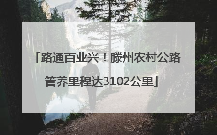 路通百业兴！滕州农村公路管养里程达3102公里