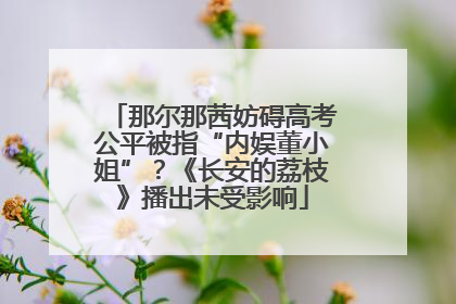 那尔那茜妨碍高考公平被指“内娱董小姐”？《长安的荔枝》播出未受影响