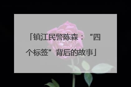 镇江民警陈森：“四个标签”背后的故事