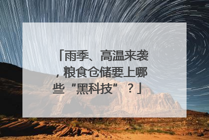 雨季、高温来袭，粮食仓储要上哪些“黑科技”？