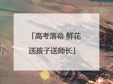 高考落幕 鲜花送孩子送师长