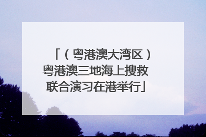 （粤港澳大湾区）粤港澳三地海上搜救联合演习在港举行