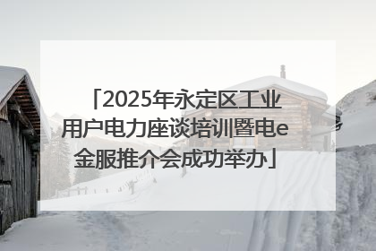 2025年永定区工业用户电力座谈培训暨电e金服推介会成功举办