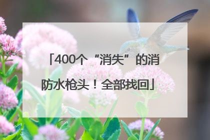400个“消失”的消防水枪头！全部找回